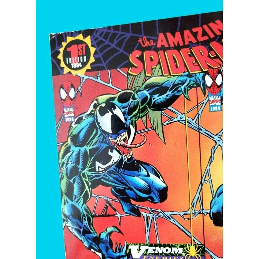 1994 Amazing Spiderman 1st Ed. Uncut 4 Promo Sheet Marvel Trading Cards
